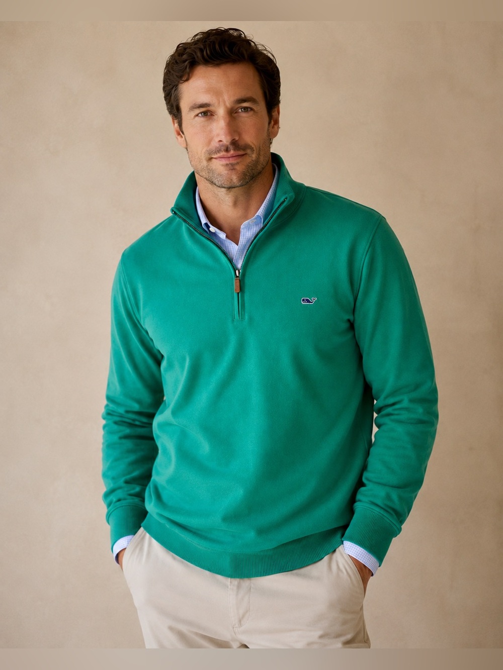 Vineyard Vines Men’s Knit Quarter Zip Sweater - Size XL